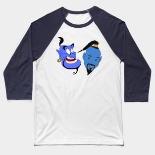Genie - Original vs Remake Baseball T-Shirt